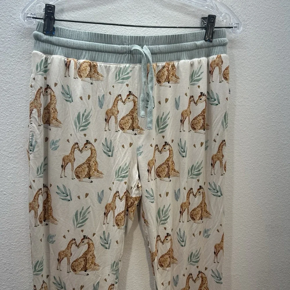 Jammie Session Size Women S Bamboo Jogger Pajama Pants Lounge Soft Giraffe Print